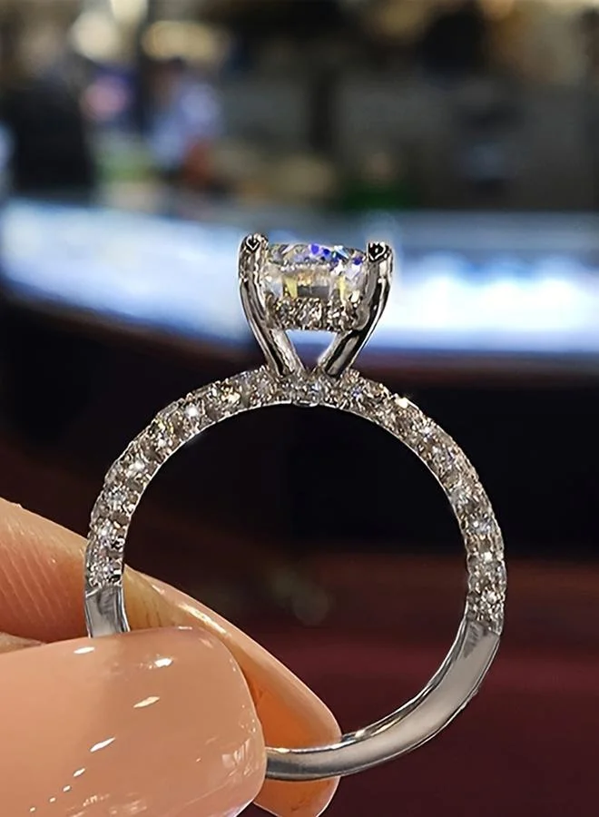 تايك تو Take Two Rhinestone Embellished Ring