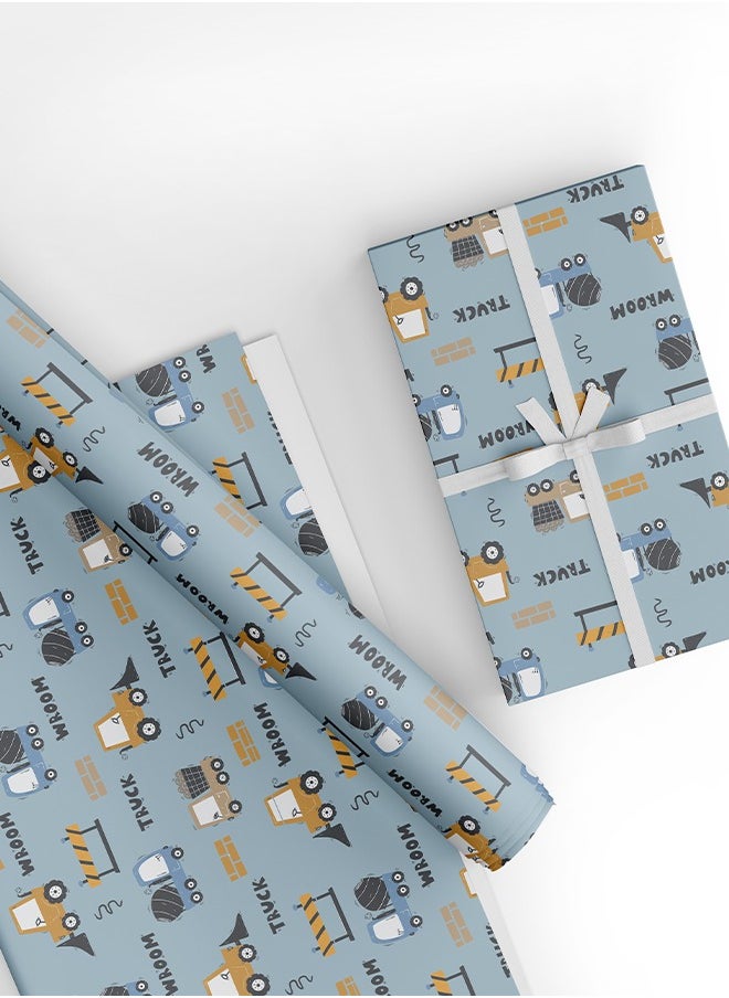 Share the Love Diggers, kids  Wrapping Paper (Pack of 4)  - Image 1
