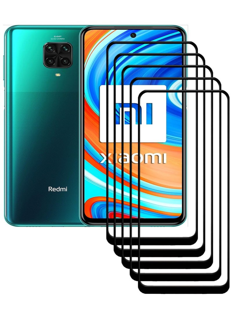 ACLIX 5 Pieces Antistatic ESD Dustproof Premium Quality High Definition Tempered Glass Screen Protector Designed For Xiaomi Redmi Note 9 Pro - Image 1