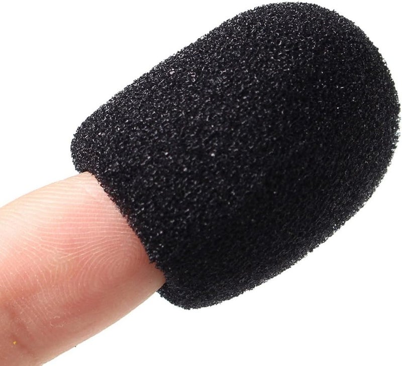 SUMAJU 15 Pack Foam Microphone Windscreen, Lapel Headset Microphone Sponge Mini Foam Cover Shield Protection for Variety of Headset (Black) - Image 5