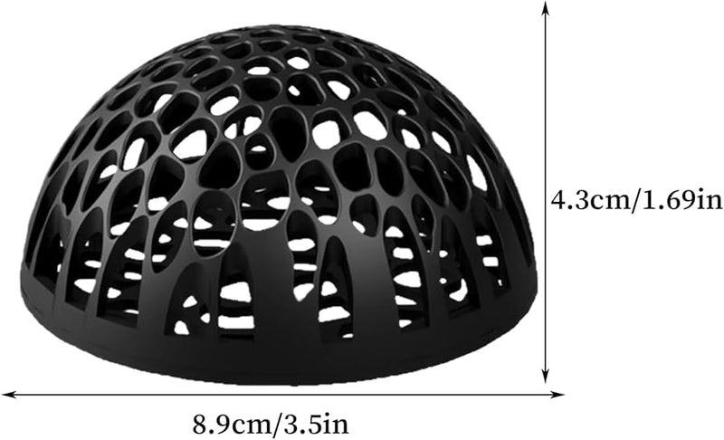 Black Ceramic Shrimp Hide Aquarium Ornament 2 Pack for Fish Stress Relief - Image 3