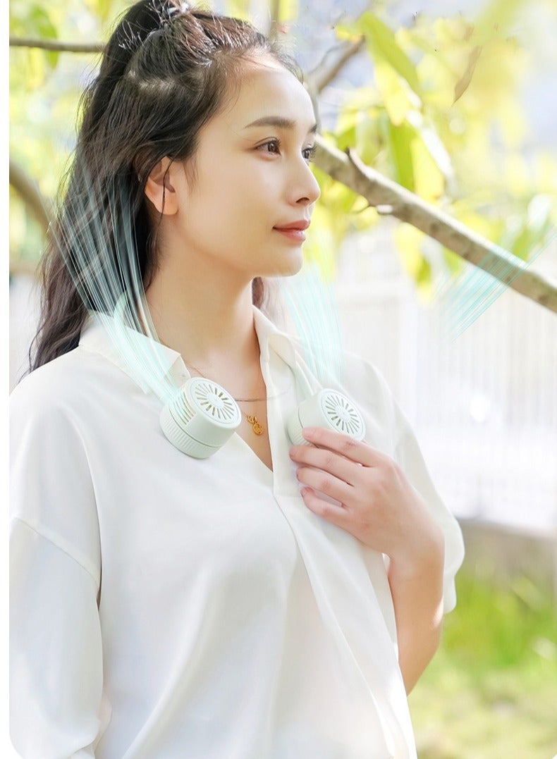 إسكدنيا مروحة الرقبة المحمولة ، مروحة شخصية طاقة الرياح العاتية ، يمكن أن ترتدي مراوح كتم ، شحن ، شحن ، 3 -gear قابلة للطي معلقة مناسبة للعائلة ، المكتب ، السفر ، التمارين ، إلخ ، إلخ. - Image 3