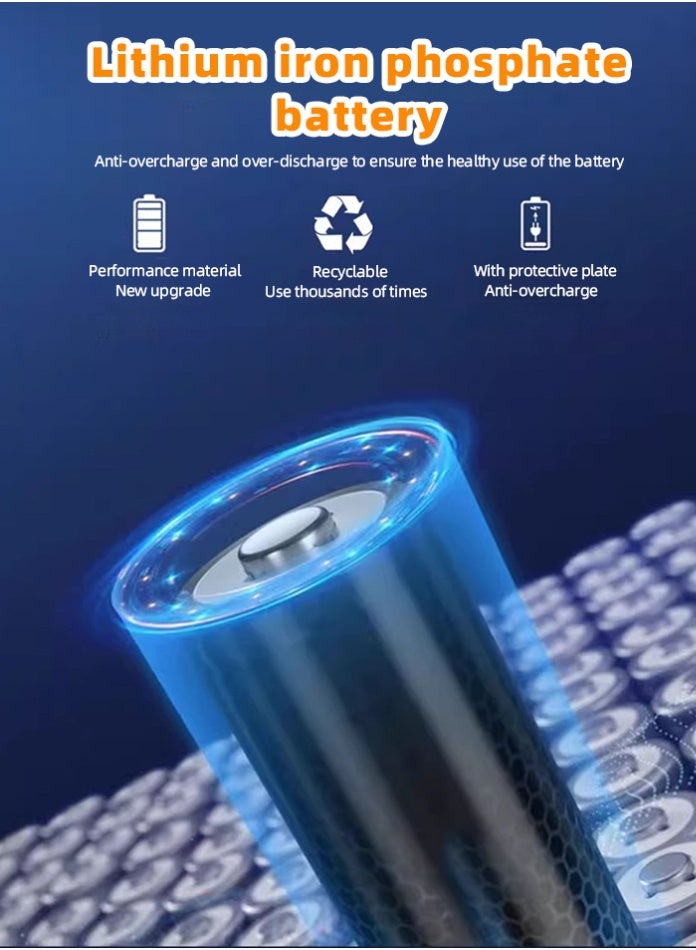 مودي كشاف شمسي غامر 345×310 مم، مصباح LED أبيض ساطع 6500 كلفن، مصباح أمان خارجي يعمل لمدة 12 ساعة أو أكثر من الغسق حتى الفجر مع جهاز تحكم عن بعد ومؤقت، هيكل من الألومنيوم مقاوم للماء IP65 للفناء والحديقة والجدار - بطارية LiFePO4 15 أمبير/ساعة، إضاءة خارج الشبكة - Image 3