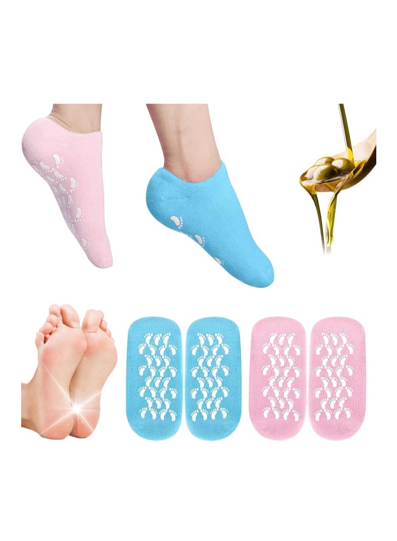 Gel socks - silicone socks are specially designed to care for and moisturize the heels of the feet and eliminate cracks in the skin. - Image 1