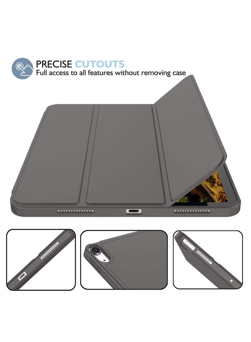 ELTRAZONE iPad Air 11 Inch Case M2 2024 – iPad Air 5th/4th Generation Case 2022/2020 10.9 Inch with Pencil Holder, Trifold Stand Smart Case – Dark Gray, Sleek, Durable, Premium Protection for Your iPad - Image 5