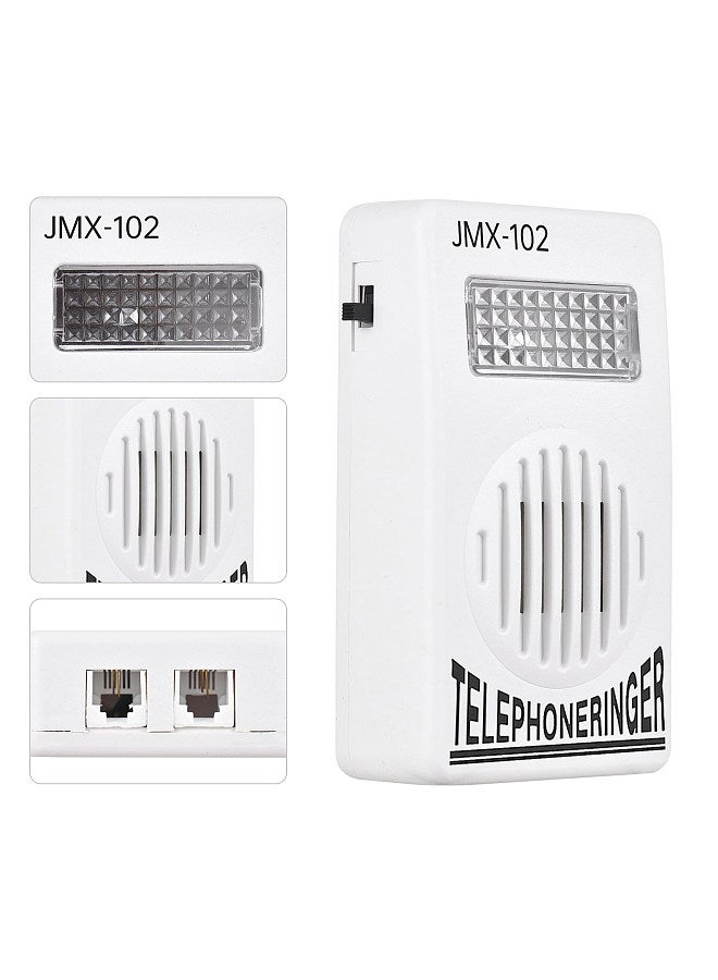 GAOHOU Telephone Ringer Amplifier Strobe Light Flasher Bell Extra-Loud Telephone/Phone Ringer - Image 2