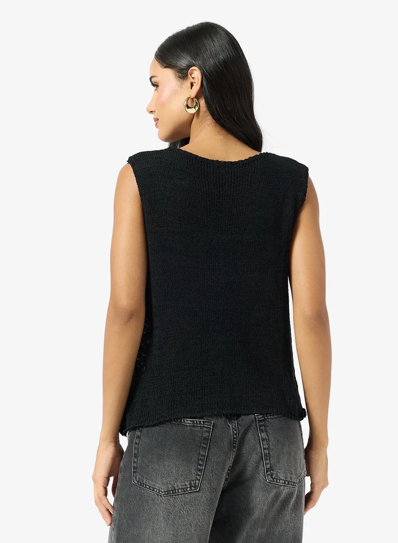 Ginger Knitted Button Up Vest