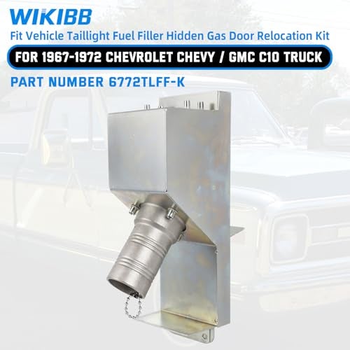 WIKIBB Taillight Fuel Filler Hidden Gas Door Relocation Kit for 19671972 Chevrolet ChevyGMC C10 Truck 6772TLFFK Left Rear - Image 3