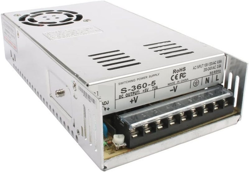 Dc Regulated Power Supply 360W 12V 30A LED Strip CNC 3D Print Small Volume Single Output Switching Power Supply 5V 13.5V 15V 24V 36V 48V (Size : 1, Color : 36V_360W) CQMLWSDNW - Image 3