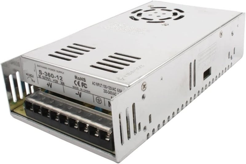 Dc Regulated Power Supply 360W 12V 30A LED Strip CNC 3D Print Small Volume Single Output Switching Power Supply 5V 13.5V 15V 24V 36V 48V (Size : 1, Color : 36V_360W) CQMLWSDNW - Image 1