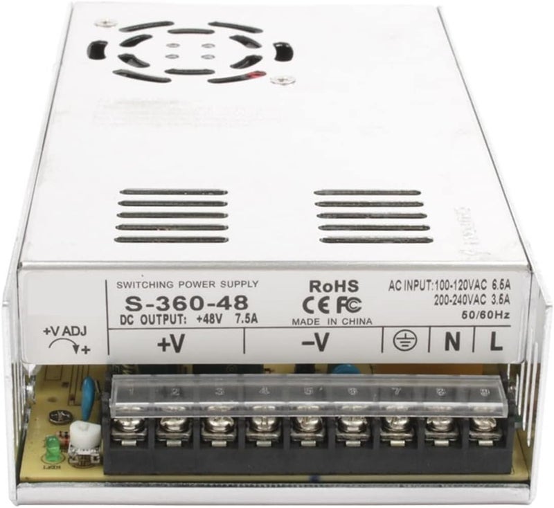 Dc Regulated Power Supply 360W 12V 30A LED Strip CNC 3D Print Small Volume Single Output Switching Power Supply 5V 13.5V 15V 24V 36V 48V (Size : 1, Color : 36V_360W) CQMLWSDNW - Image 2