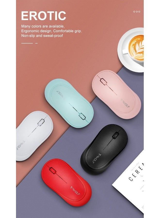 T-WOLF Q18 Wireless Mouse - Portable and Cute Office Companion - Image 2