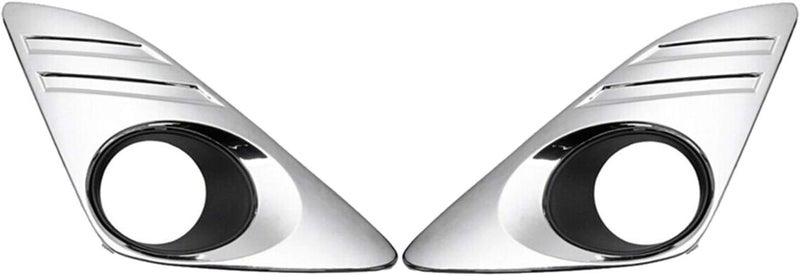 DEMULAX Chrome Fog Lamp Light Cover Trim for Camry 2012-2014 - Image 1
