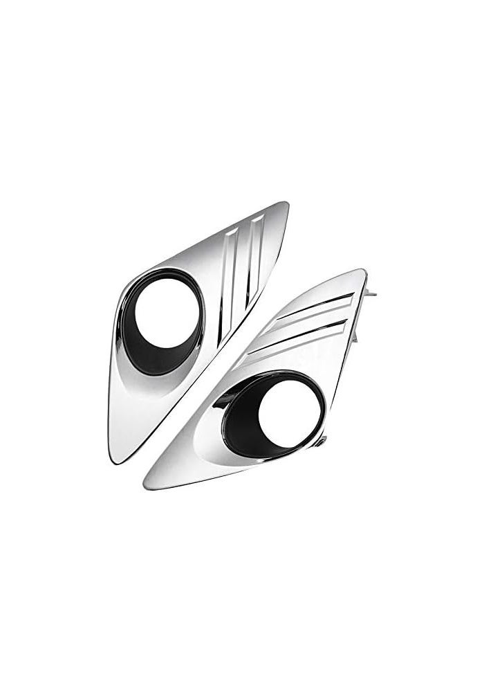 DEMULAX Chrome Fog Lamp Light Cover Trim for Camry 2012-2014 - Image 3