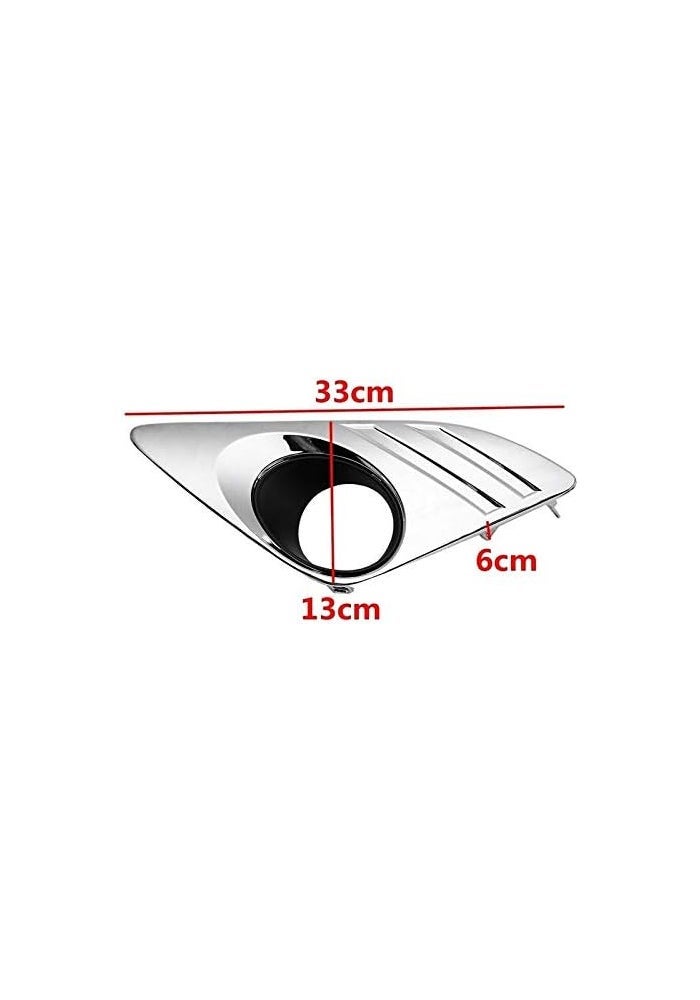 DEMULAX Chrome Fog Lamp Light Cover Trim for Camry 2012-2014 - Image 2