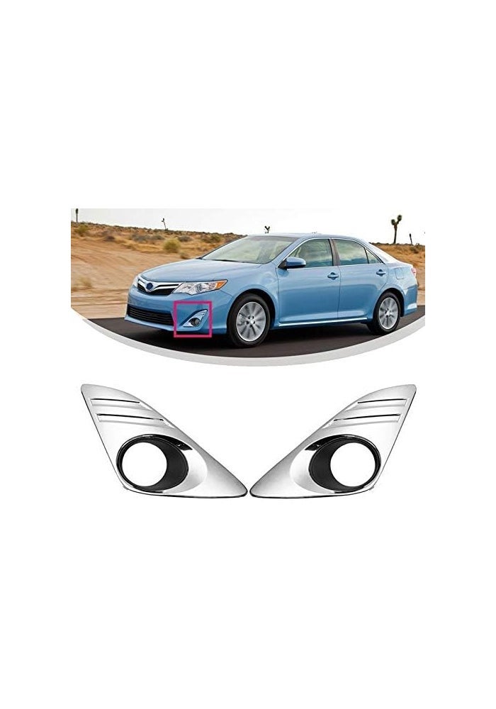 DEMULAX Chrome Fog Lamp Light Cover Trim for Camry 2012-2014 - Image 5
