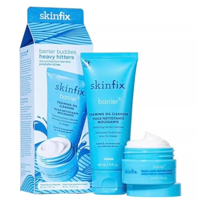 Skinfix Barrier Buddies: Heavy Hitters Cleanser + Triple Lipid-Peptide Cream Hydration Set NEW - Image 1