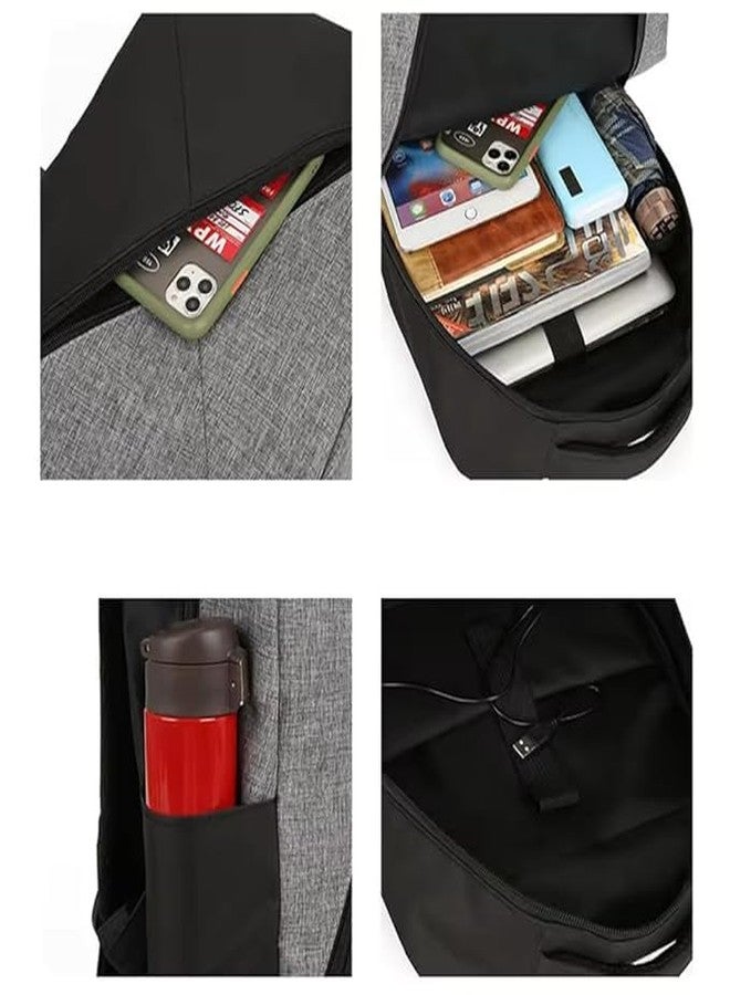VIDORA 3 IN 1 Outdoor Backpack Set Business Travel Bag Shoulder Bag School Bookbag Large Capacity with USB Charging Port for Teenagers Adults - Image 5