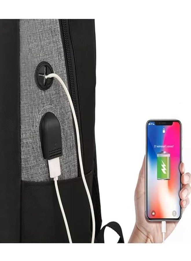 VIDORA 3 IN 1 Outdoor Backpack Set Business Travel Bag Shoulder Bag School Bookbag Large Capacity with USB Charging Port for Teenagers Adults - Image 2