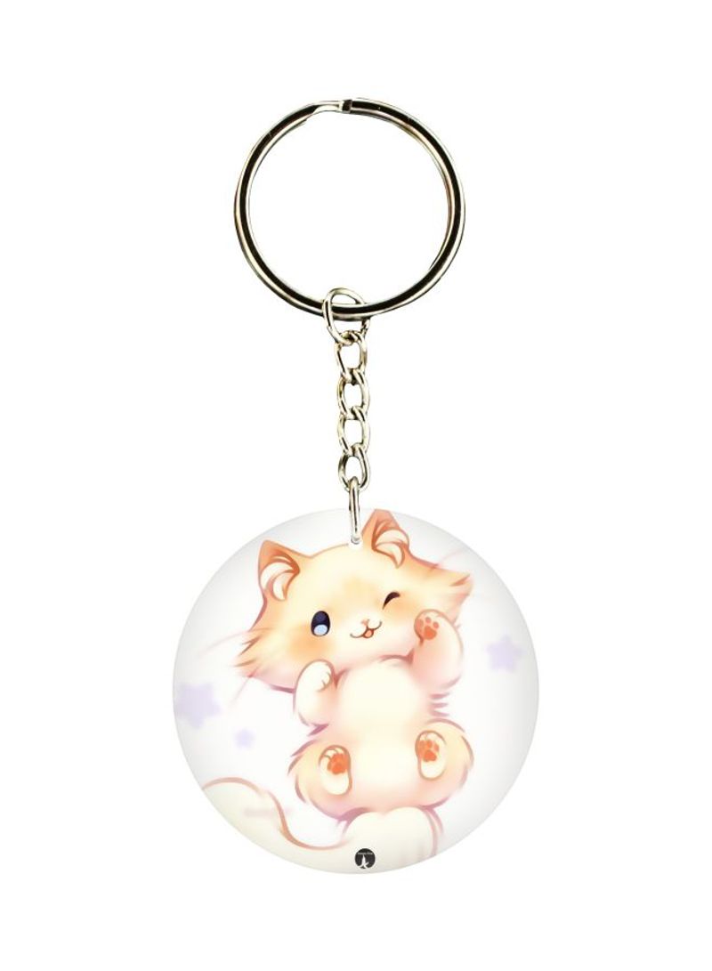 RKN Cat Printed Keychain