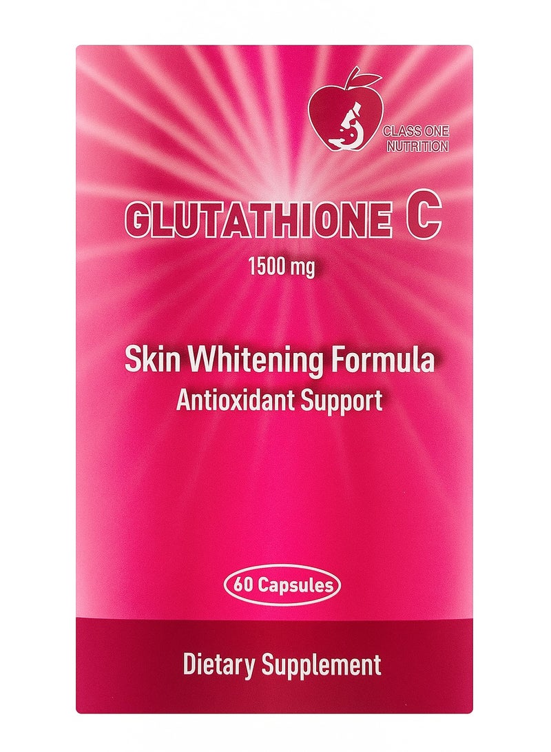Classone Glutathione C 1500mg Antioxidant Support 60Capsules - Image 2