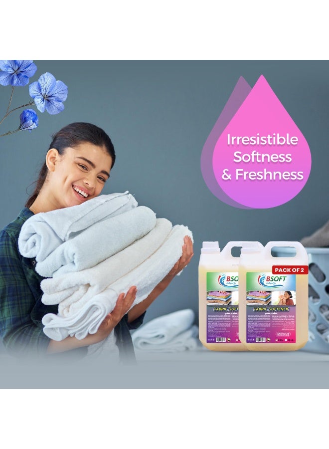 BSOFT Premium Fabric Softener - Oud Fragrance, 5 Liter Dual Pack - Image 3