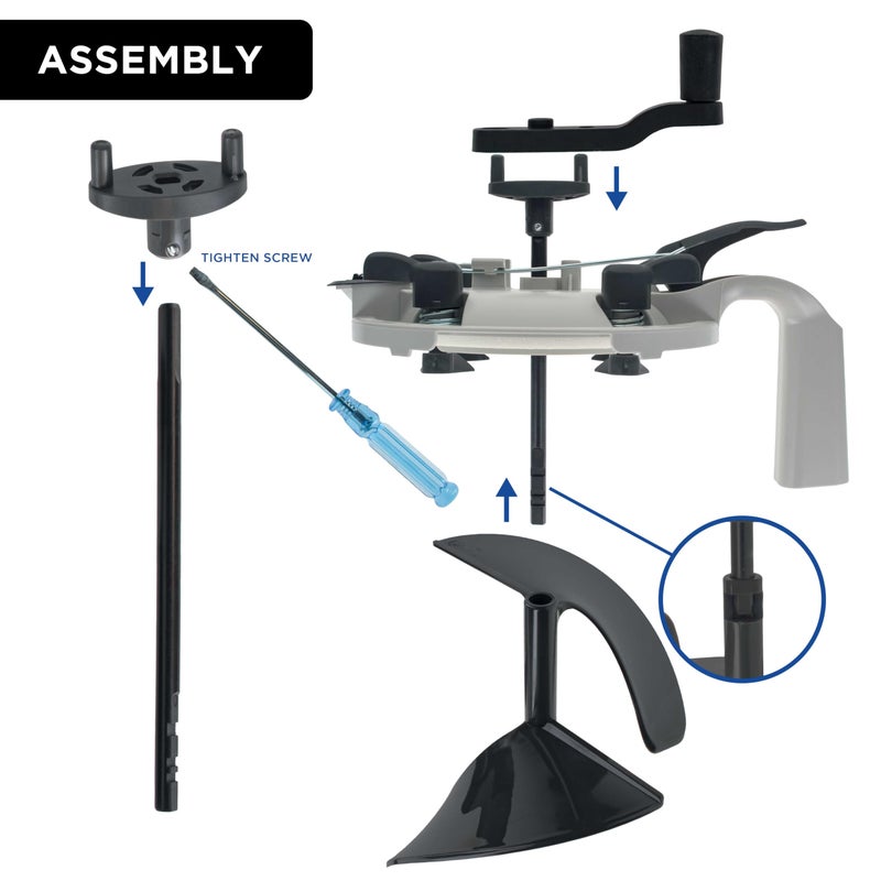 Master Airbrush Master Elite Paint Can Mixing Lid & Pouring Spout, 1 Gallon Size - Mix Blade for Easy, Mess-Free Stirring, Pouring, Storing - Pistol Grip Handle, Stir with Hand Crank, Drill, Paint Mixing Machine - Image 3