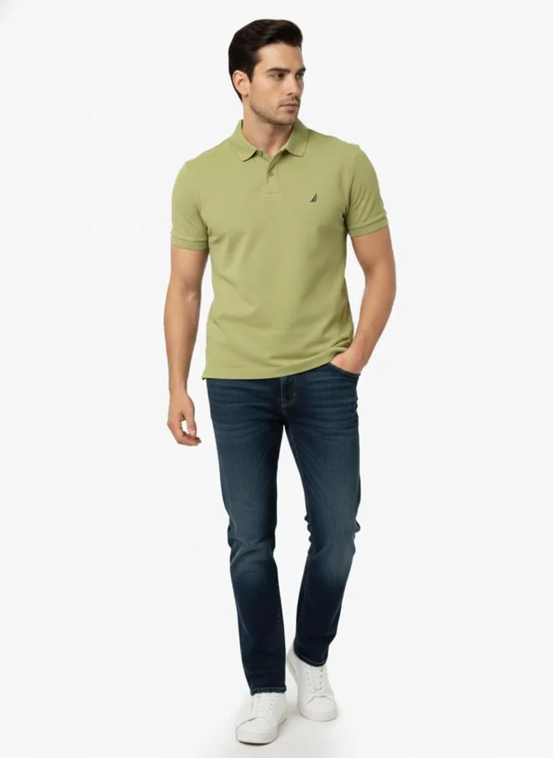 NAUTICA  Men's Short Sleeve Solid Polo for Men | Best Price UAE