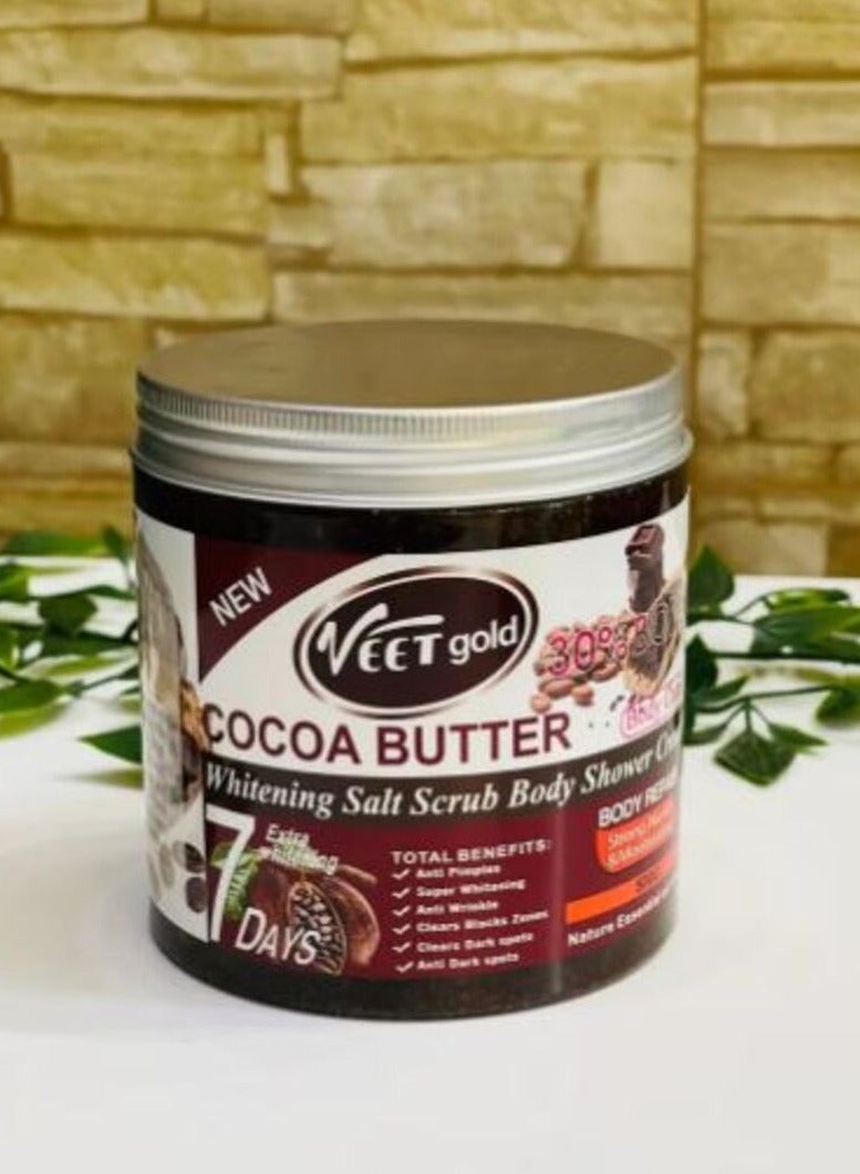Veet gold Cocoa Butter Super Whitening Salt Body Scrub 500 g