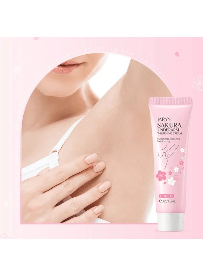 Laikou Japan Sakura Underarm Beauty Cream - 30gm - Image 2