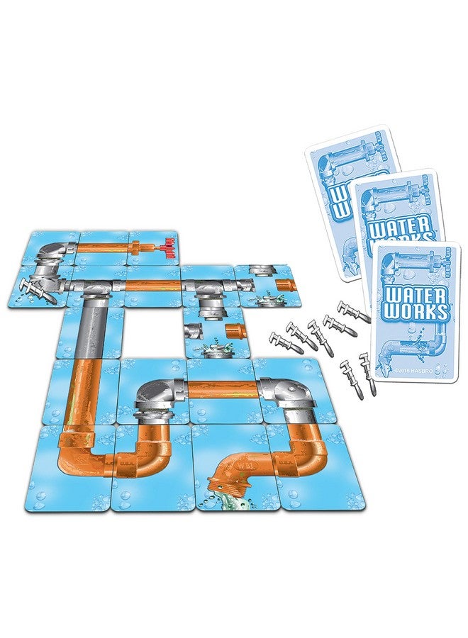 Winning Moves Games Classic Waterworks USA, Leaky Pipe Card Game, for 2 to 4 Players, Ages 8+ - Image 2