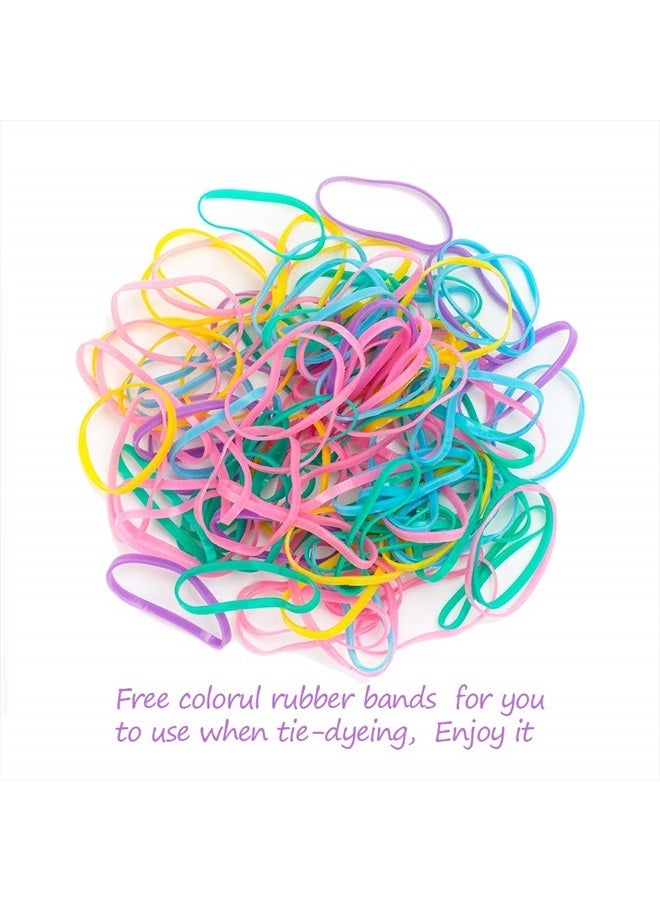 RJMBMUP 20 Pack White Cotton Scrunchies for Tie Dye Party Hair Elastic Hair Ties Pony Tail Holder for Women - Image 5