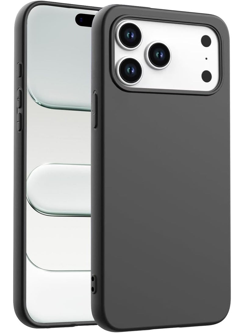 Liquid Silicone Case for 17 Pro Max, Thin Mobile Phone Case 17 Pro Max with Microfibre Lining, Scratch-Resistant and Shockproof Full Body Mobile Phone Case