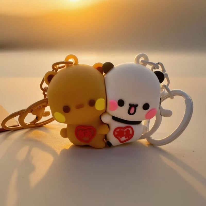 Panda Yier Bubu Cartoon Keychain - Image 1