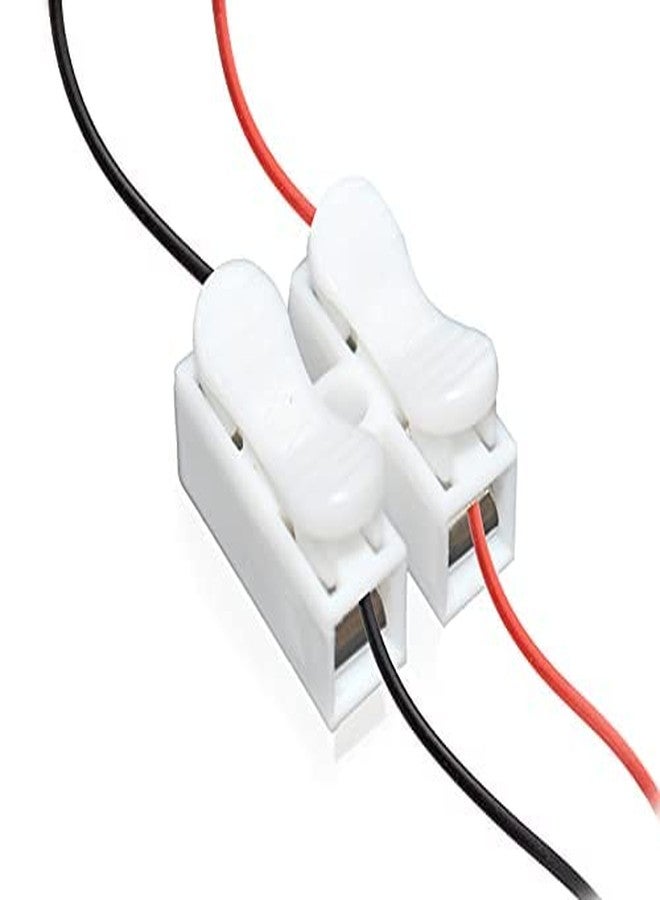 EVEN Push Quick Connector, Cable Connector 10A 220V 2 Pin Push Quick Wire Cable Connector (White) (25 Pieces) - Image 1