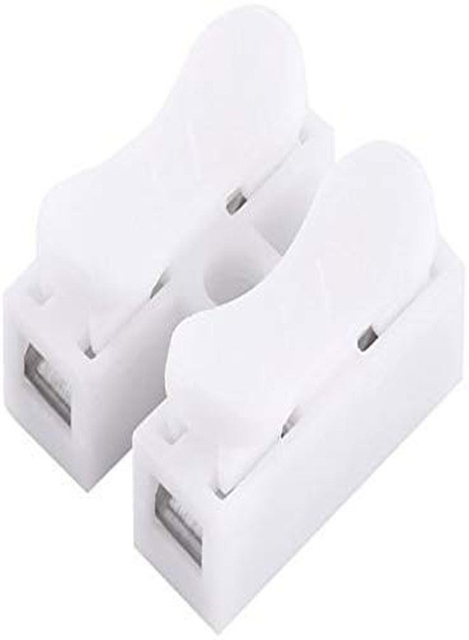 EVEN Push Quick Connector, Cable Connector 10A 220V 2 Pin Push Quick Wire Cable Connector (White) (25 Pieces) - Image 2