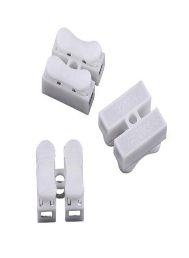 EVEN Push Quick Connector, Cable Connector 10A 220V 2 Pin Push Quick Wire Cable Connector (White) (25 Pieces) - Image 4