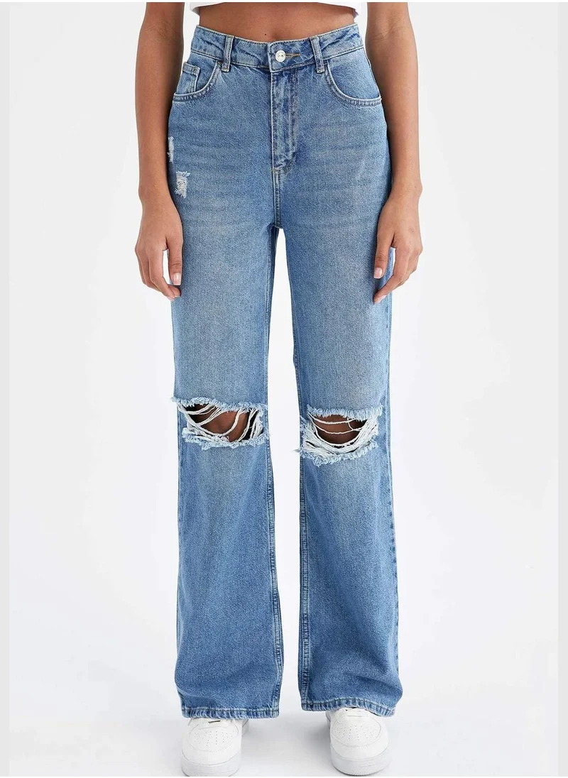 DeFacto Distressed Culotte Jeans