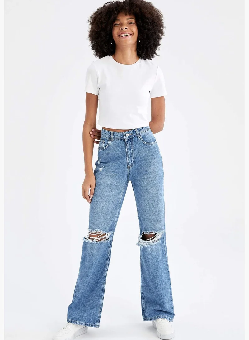 DeFacto Distressed Culotte Jeans