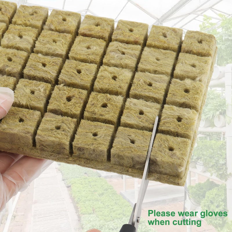Meridian Pack of 50 Rock Wool Cultivation Cubes for Hydroponics and Propagation, 2.5 x 2.5 x 2.5 cm - CT - Image 4
