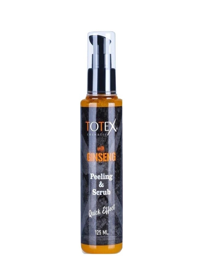 TOTEX Face Peeling & Scrub Gel | Face Care Ginseng Brightening Exfoliating Clears Blackheads | Quick Effect For Dark Spot Acne 125 ml - Image 1