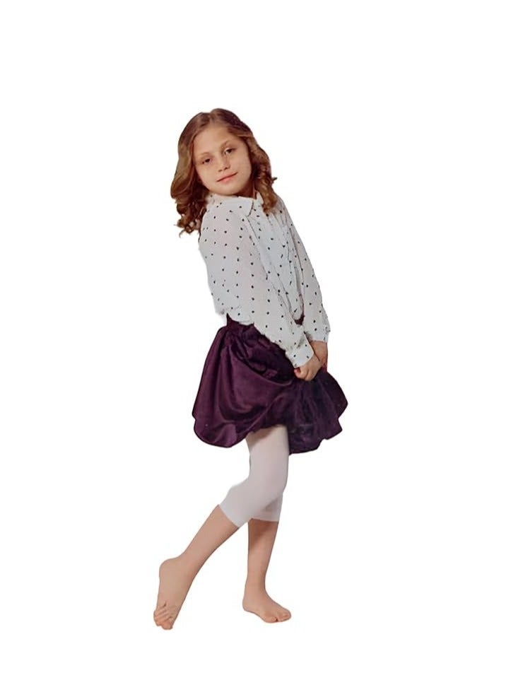 لانا سروال ضيق فوق الركبة للفتيات من قماش ليكرا | اللون سكري حماية وراحة أثناء الأنشطة اليومية بإطلالة  تحت الفساتين والتنانير مقاس 2 - Image 3