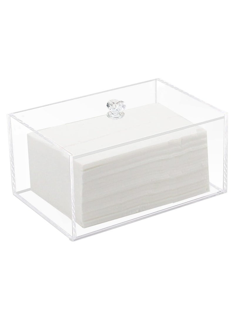 TPGP Acrylic Dryer Sheet Holder, Clear Dryer Sheets Dispenser Container Box with Lid for Laundry Room - Image 1