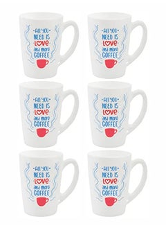 Luminarc Luminarc Opalware Large Coffee Mugs Set of 6 Pieces 320ml LM-N8731  - Image 4