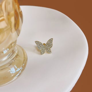 South Korea Dongdaemun Exquisite and Small Micro-inlaid with Diamond Butterfly Zircon Ear Clip Ear Buckle Super Fairy Flash High-end Earrings for Women E5441-2/right ear - pzsku/Z27E5507B69285E55404BZ/45/_/1741690160/6987605e-bf68-414e-ad66-2aec8d05bc5a