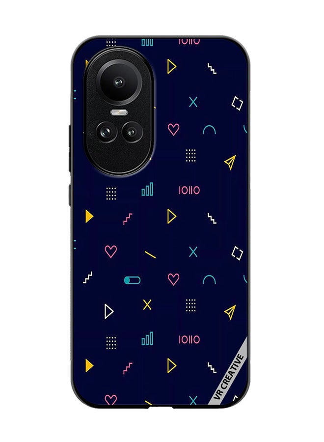 VR CREATIVE Protective Case Cover For Oppo Reno 10 Design Multicolour - Image 1