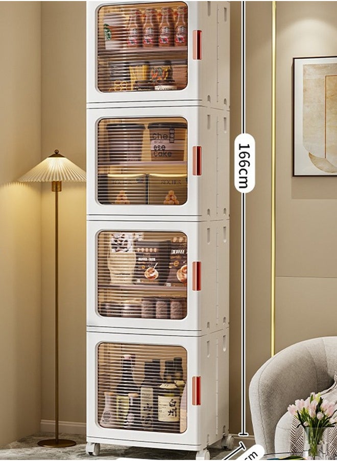 keke - 4 Layers Household Living Room Folding Storage Cabinet - Image 1