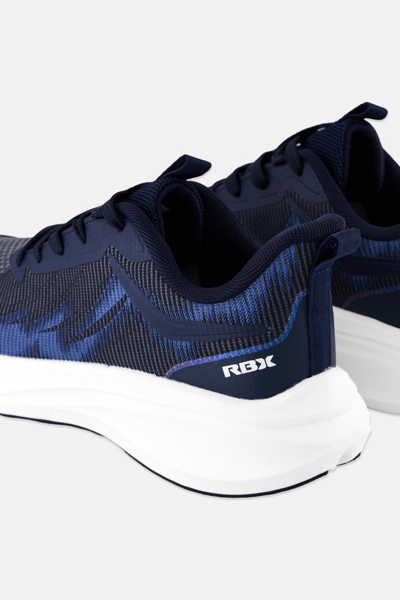 RBX Men Mesh Lace Up Running Shoes, Navy Blue - Image 2