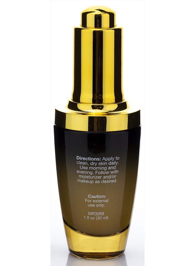 Merle Roberts سيروم 24k ذهب وكافيار - سيروم مضاد للشيخوخة فائق الجودة للتجاعيد، الخطوط الدقيقة، وخطوط التعبير. سيروم مرطب مضاد للتجاعيد خالي من القسوة لبشرة ممتلئة ومشدودة، 1 أونصة. - Image 4