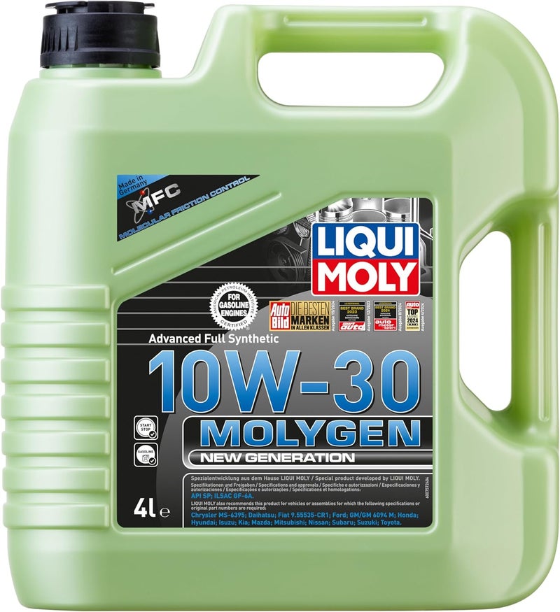 زيت محركات Liqui Moly 10W-30 Molygen من الجيل الجديد، سعة 4 لترات